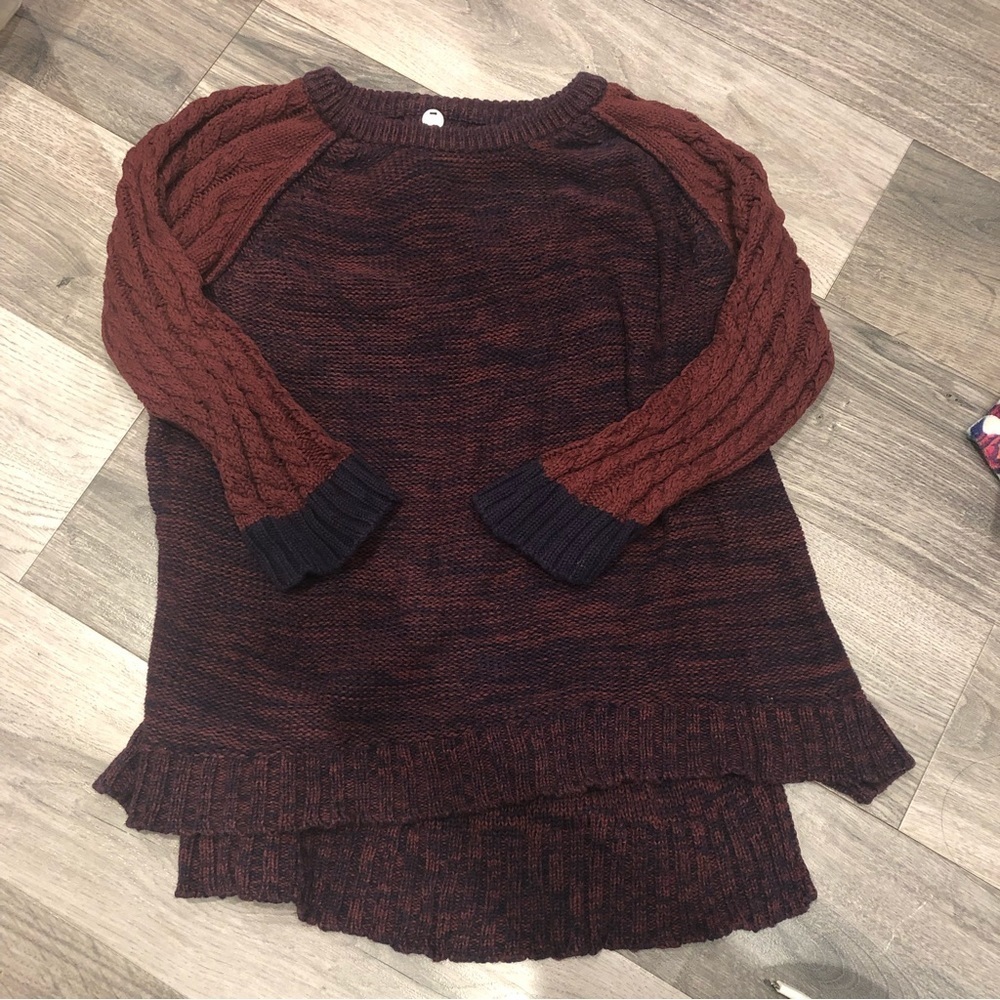 MARGARET O'Leary Women Burgundy Pullover Sweater Size L